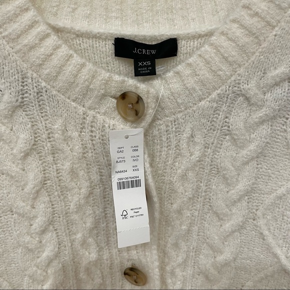 J. Crew cashmere blend cream sweater NWT! - Picture 4 of 6